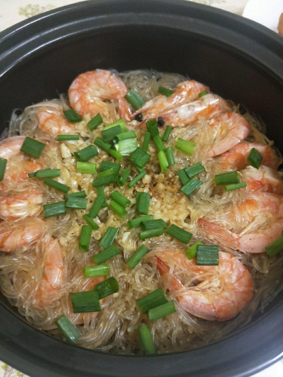 蒜蓉粉丝虾煲