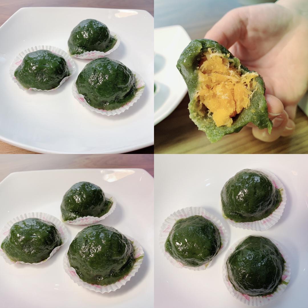 咸蛋黄肉松青团（艾糍）