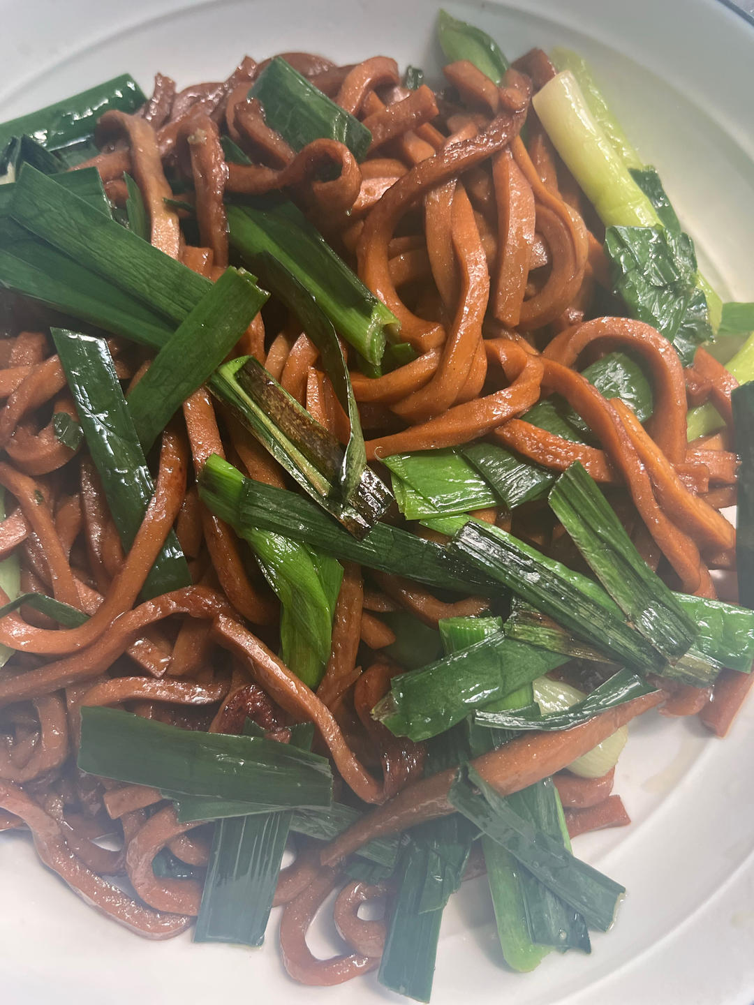 大蒜叶炒香干