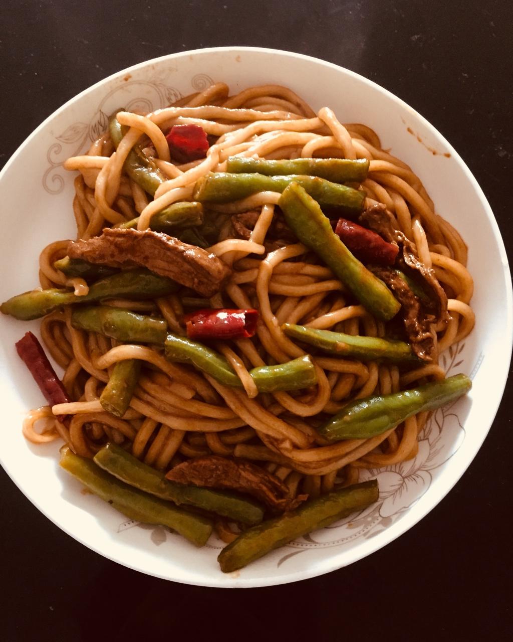 俗人_2mk4做的老北京扁豆焖面