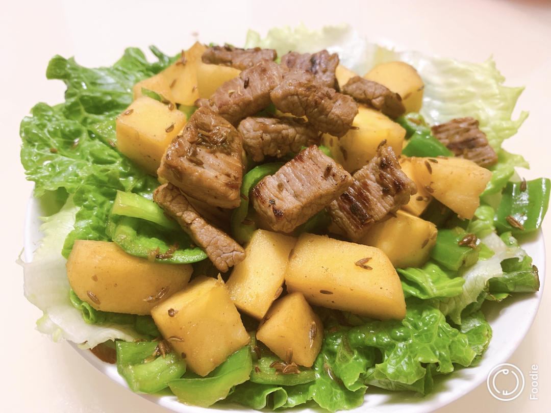 苹果煎牛肉