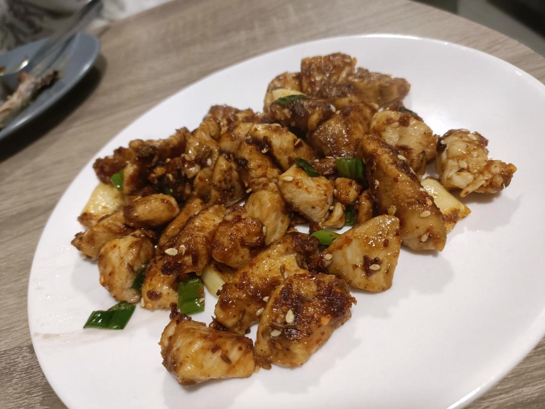 孜然蒜香鸡胸肉