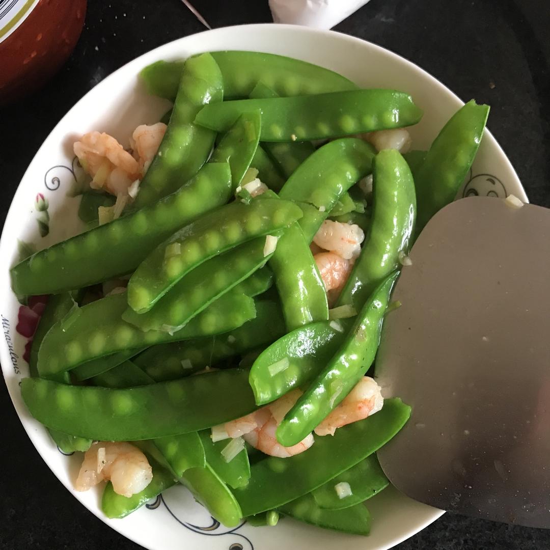 荷兰豆炒虾仁