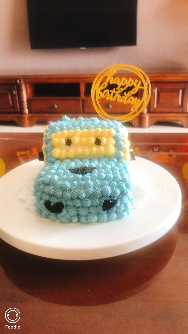 #动感麦昆#汽车蛋糕的拼接方法