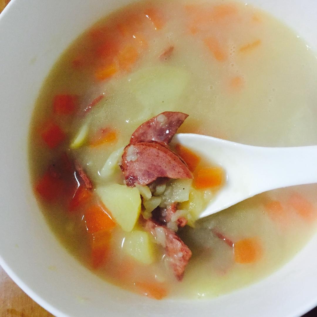 火腿土豆汤