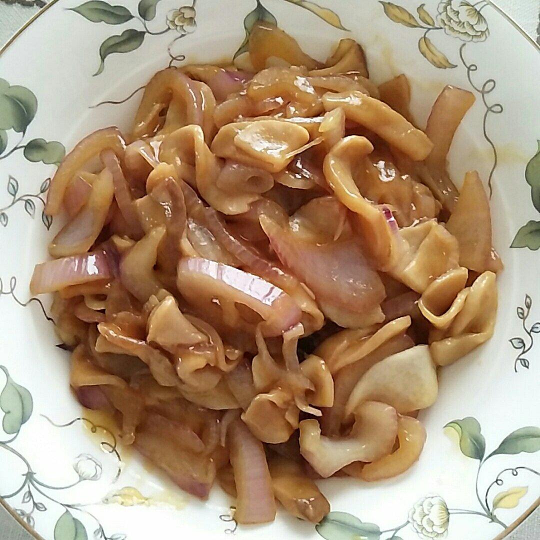 洋葱遇到杏鲍菇