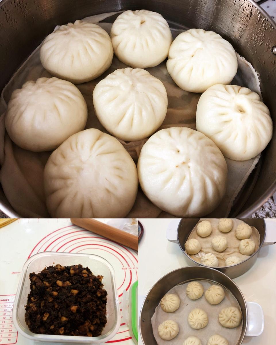 梅菜卤肉包