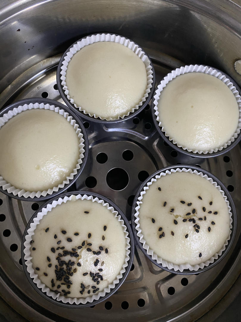 低糖无油的米发糕（不加泡打粉噢~）