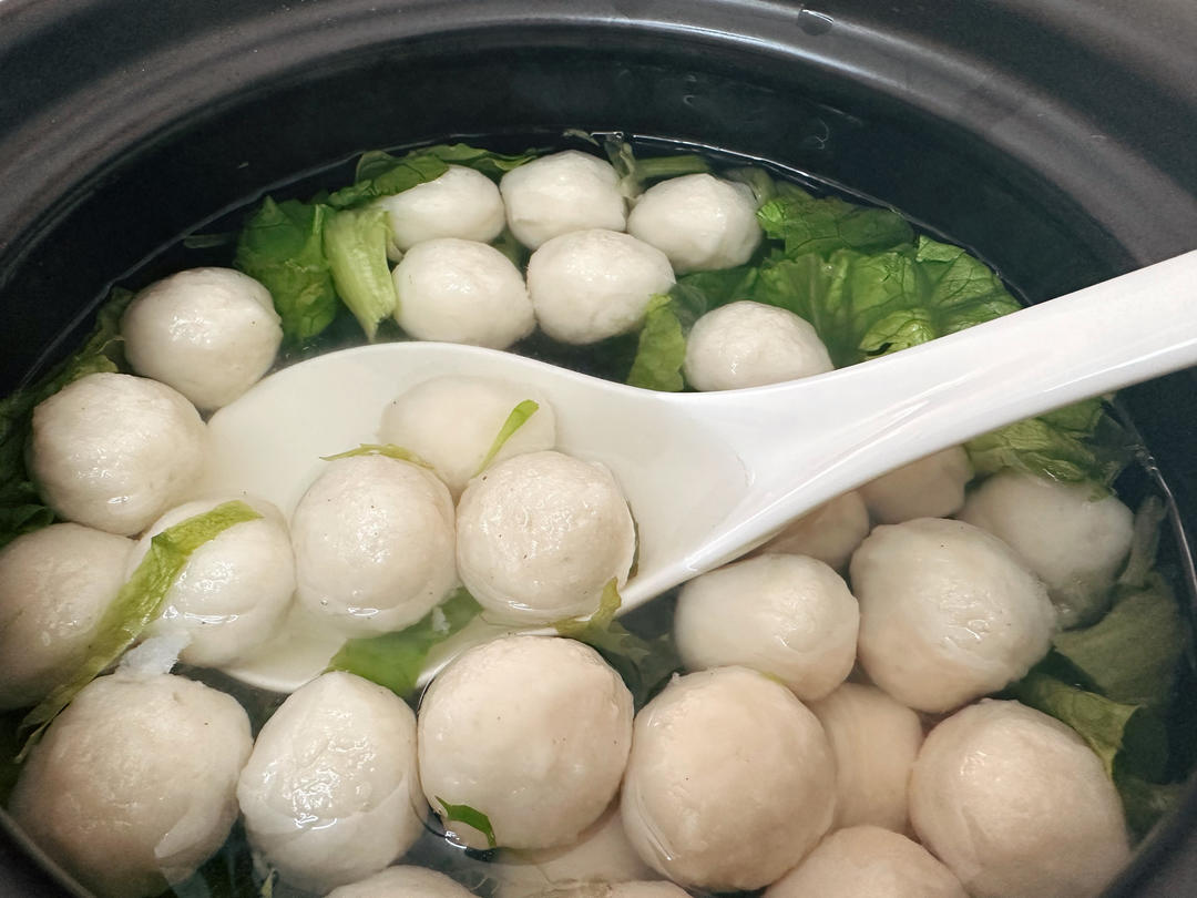 生菜鱼丸汤