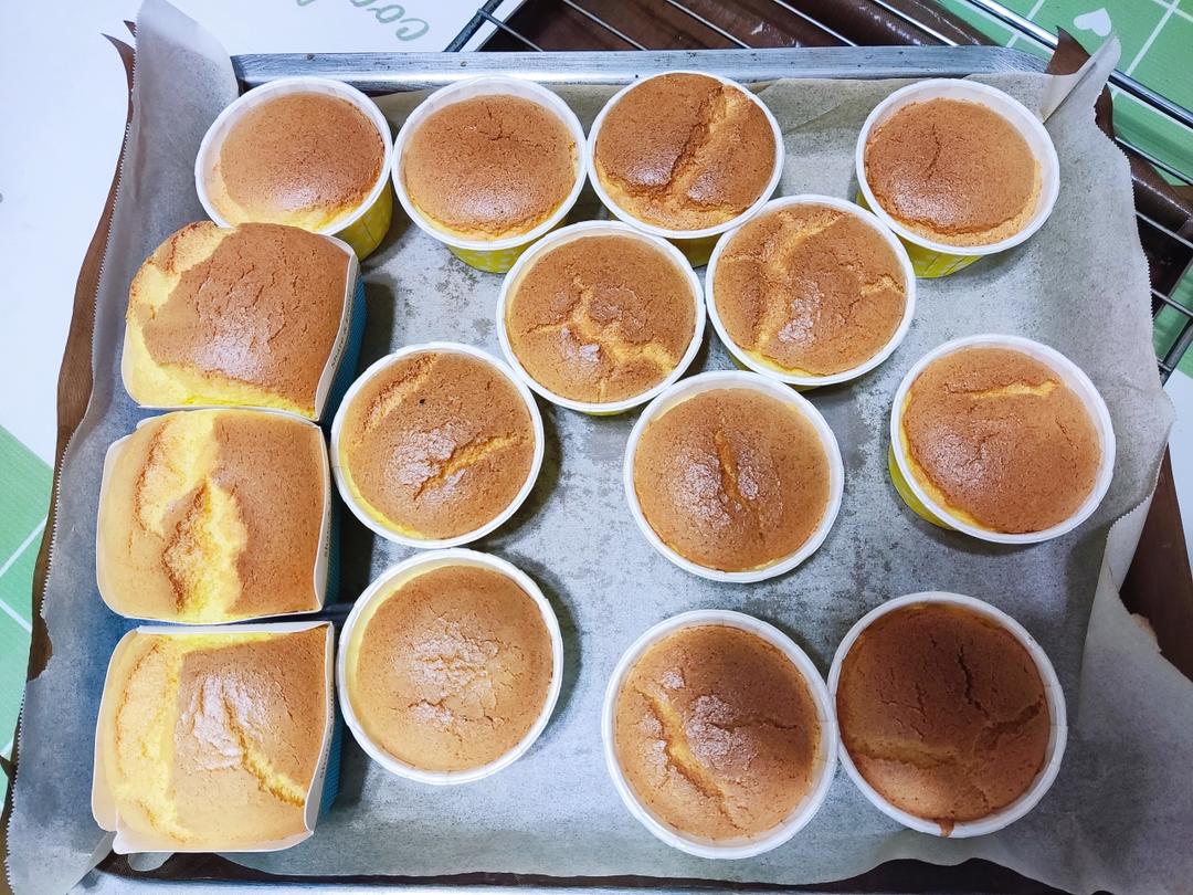 纸杯蛋糕 8寸戚风蛋糕的量