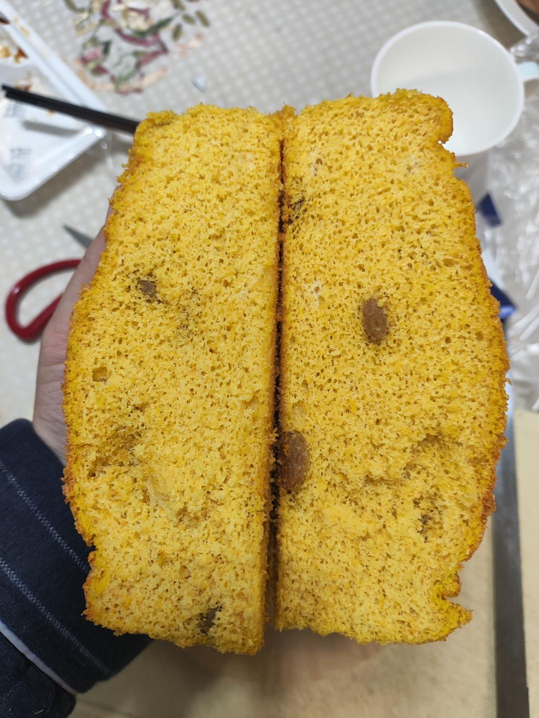 🎃软绵香甜金黄南瓜戚风（含操作小视频）