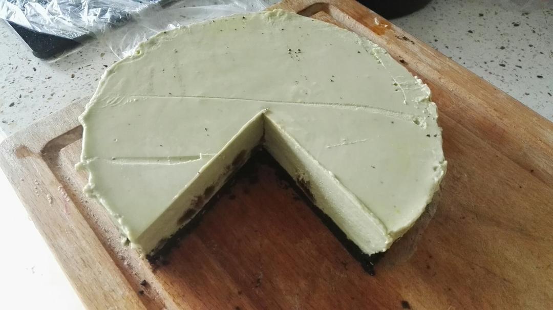 抹茶蜜豆冻芝士
