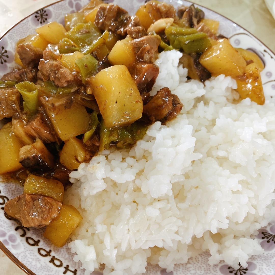 ㊙️香菇土豆肉沫拌饭❗️比外卖还好吃