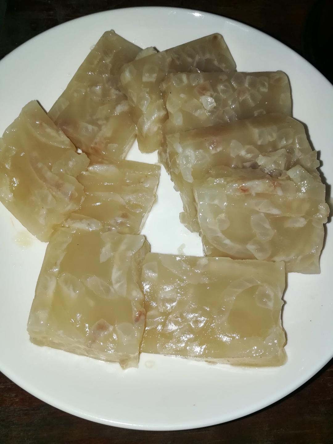 跑洋洋123做的肉皮冻