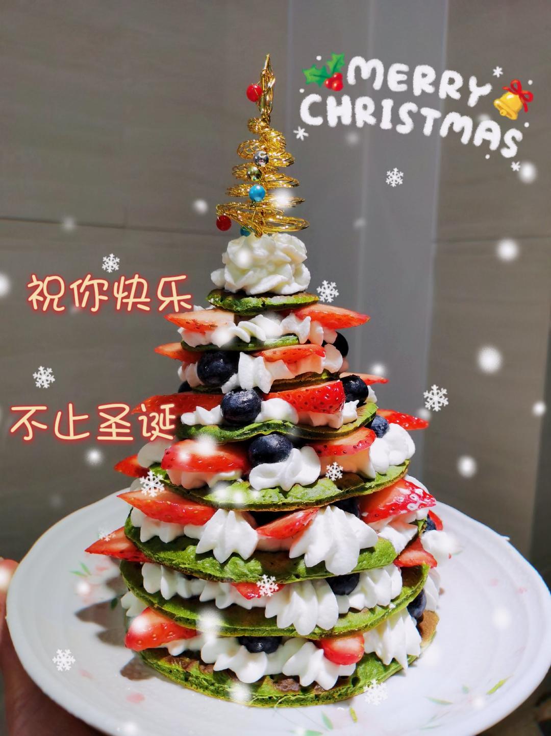 免烤箱❗️高颜值巨好吃的圣诞树松饼蛋糕🎄手把手教你做，让我们一起快乐过圣诞。