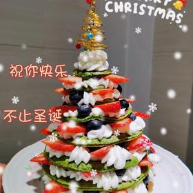 免烤箱❗️高颜值巨好吃的圣诞树松饼蛋糕🎄手把手教你做，让我们一起快乐过圣诞。