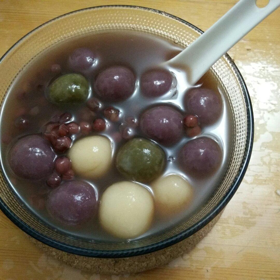 【幻彩小圆子】天然食材做彩色糯米丸