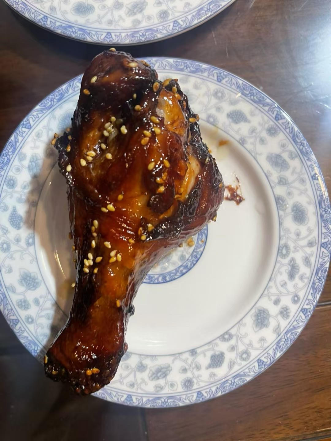 空气炸锅蜜汁脆皮大鸡腿