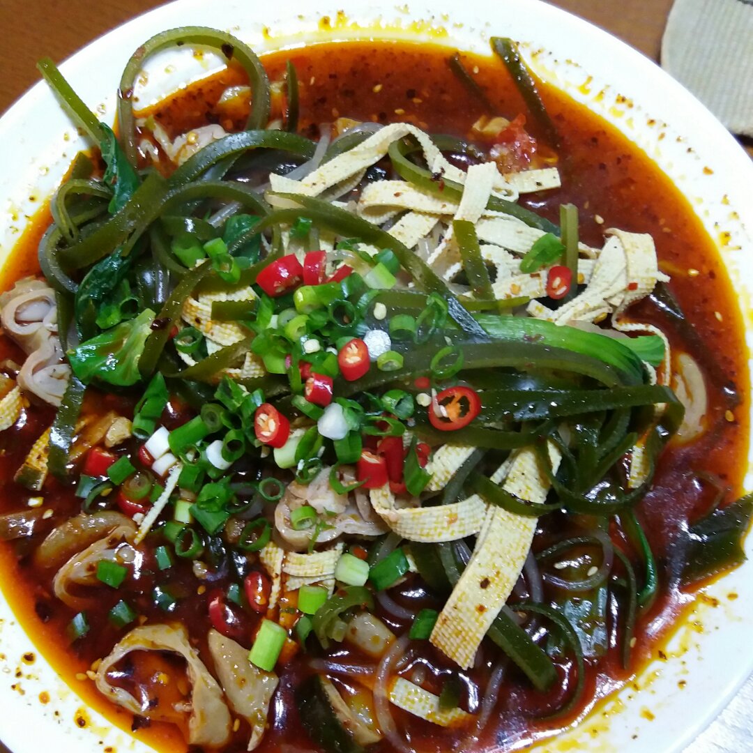 红油麻辣粉（重口加麻加辣版）