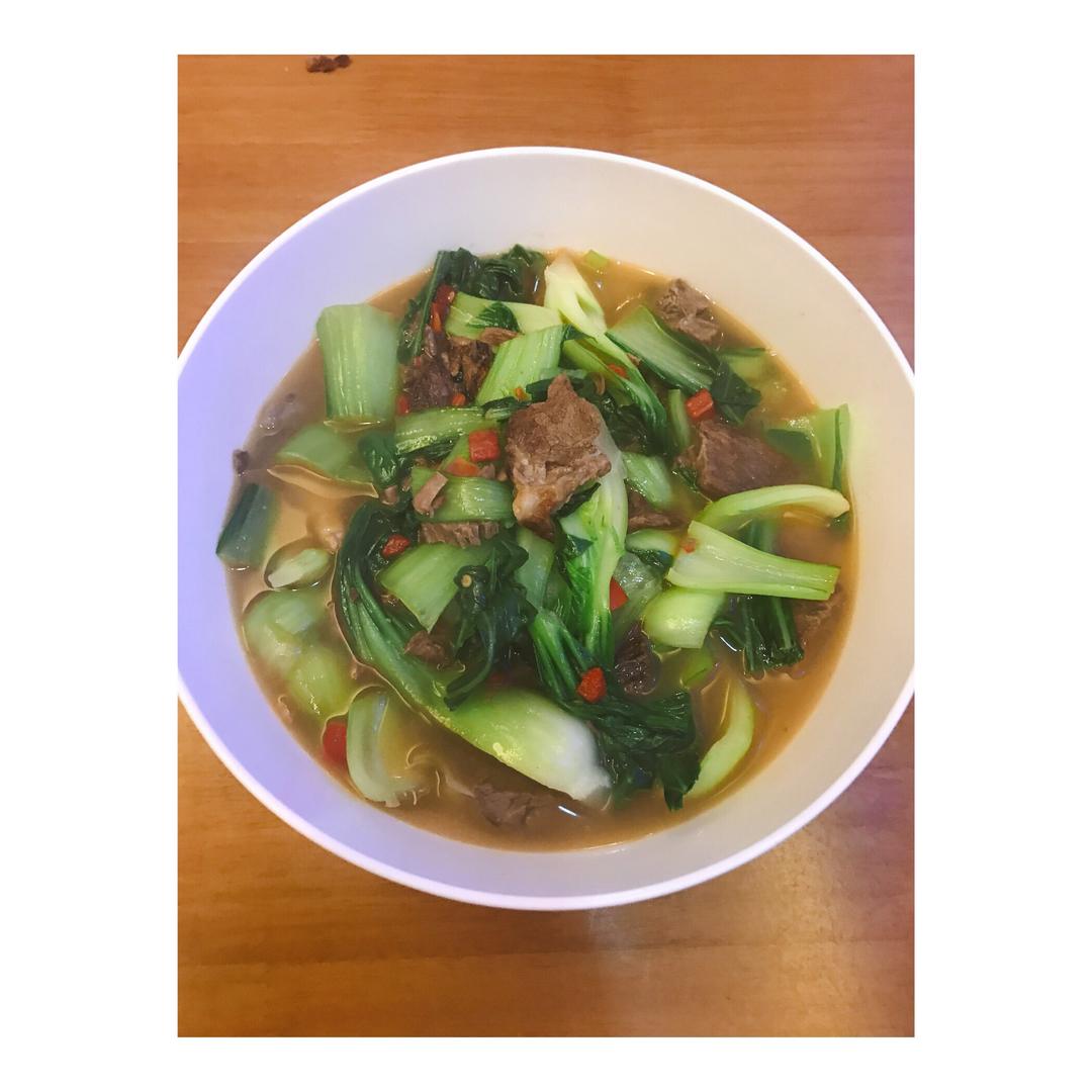 美味可口的青菜牛肉