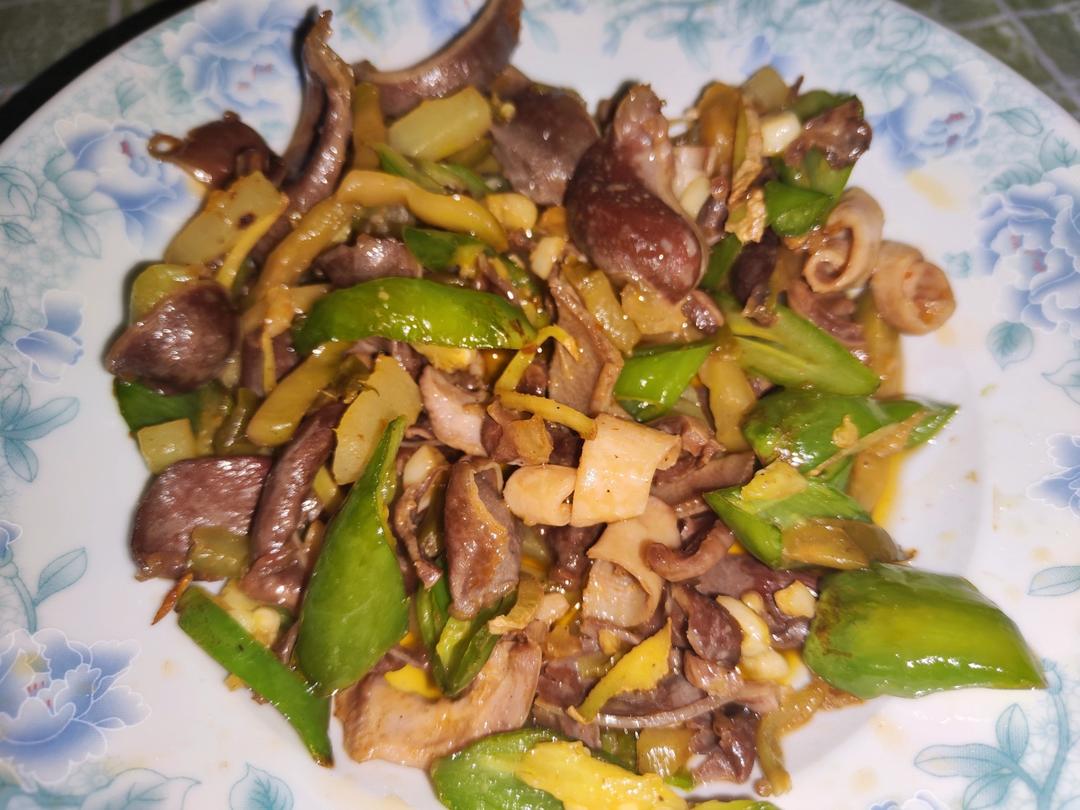 爆炒香辣鸭胗