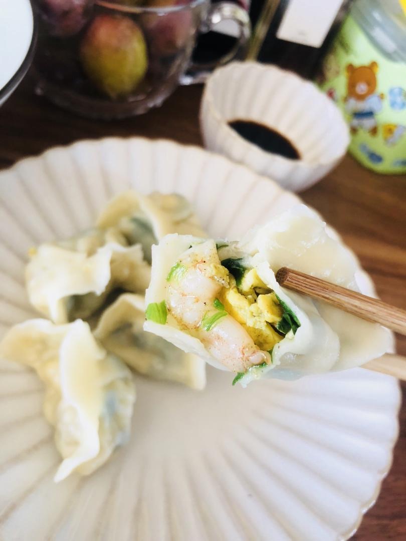 韭菜鸡蛋虾仁水饺