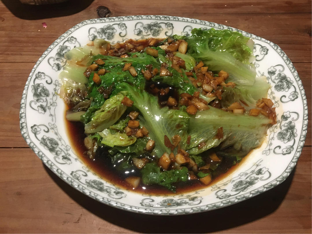 堪比饭店的白灼罗马生菜