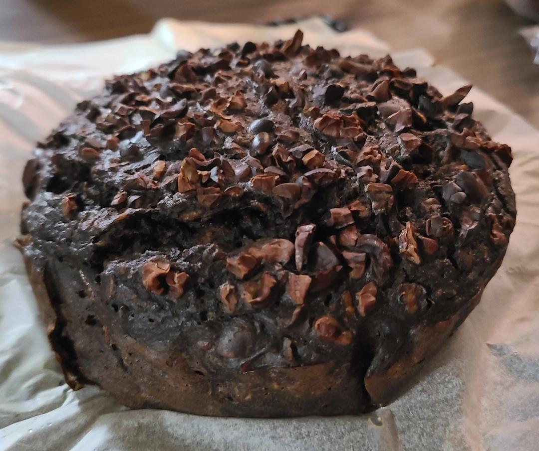 可可燕麦黑巧香蕉蛋糕🍰