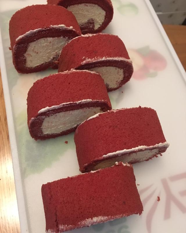 红丝绒蛋糕卷（超详细）