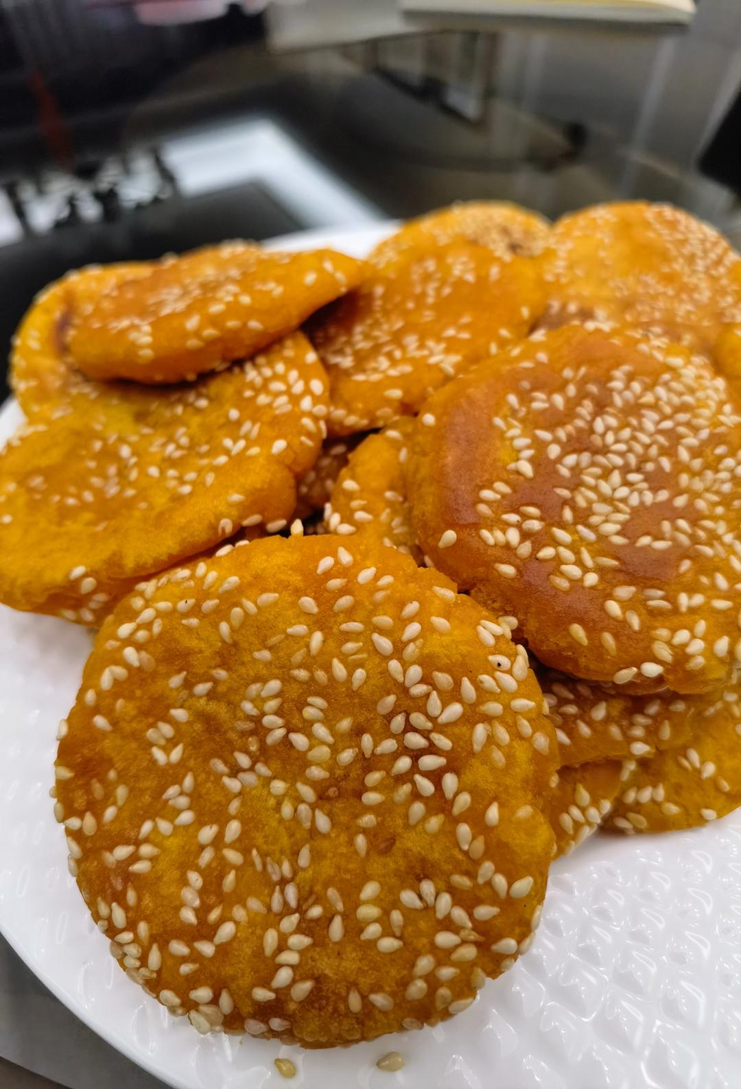 芝麻南瓜饼