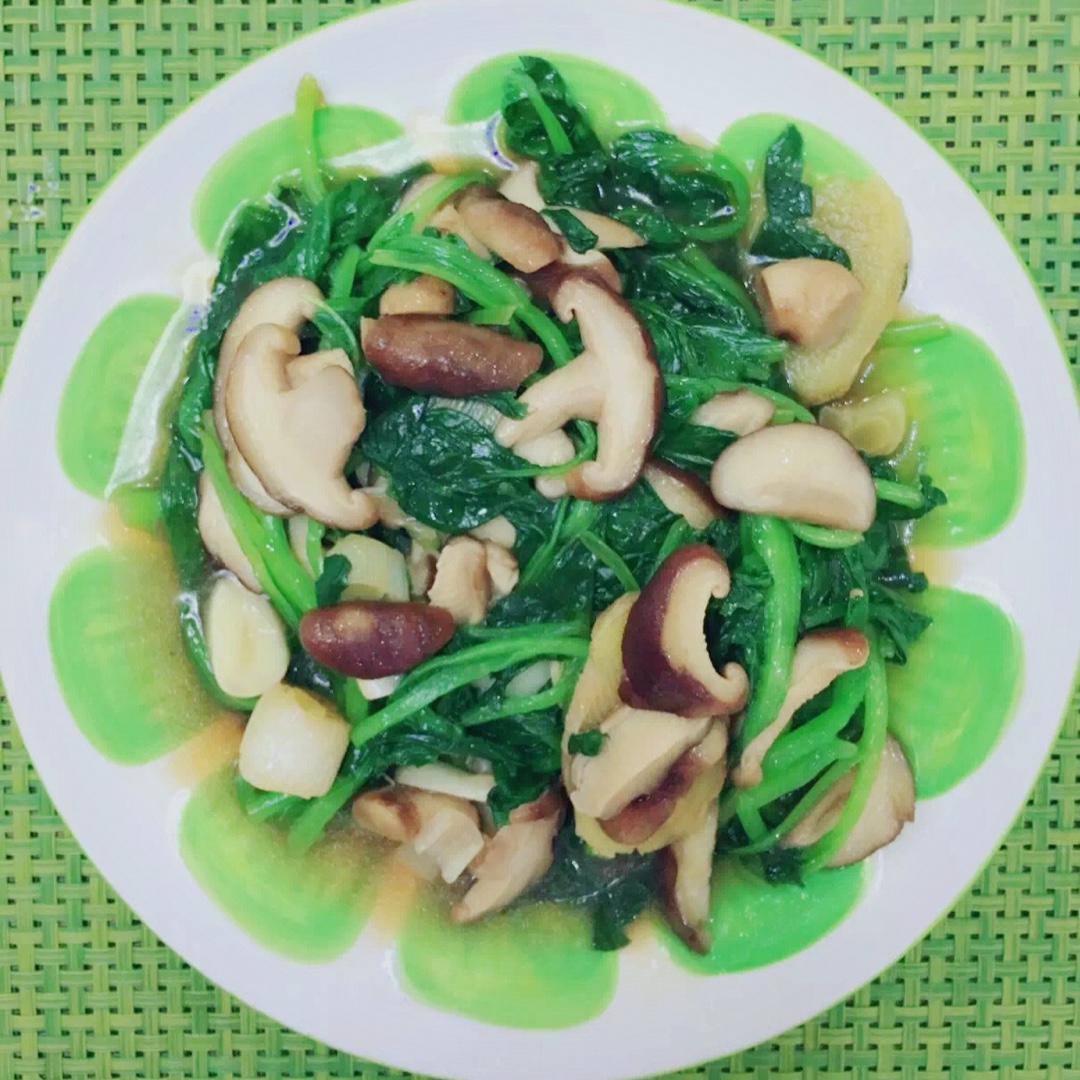 香菇菠菜
