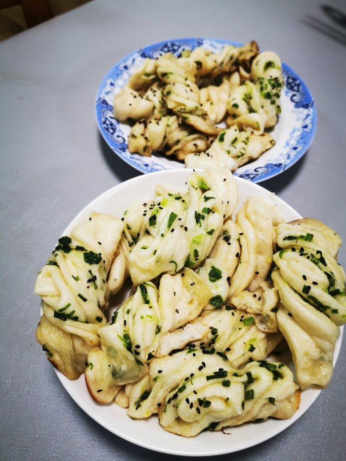 香葱肉松粘卷子