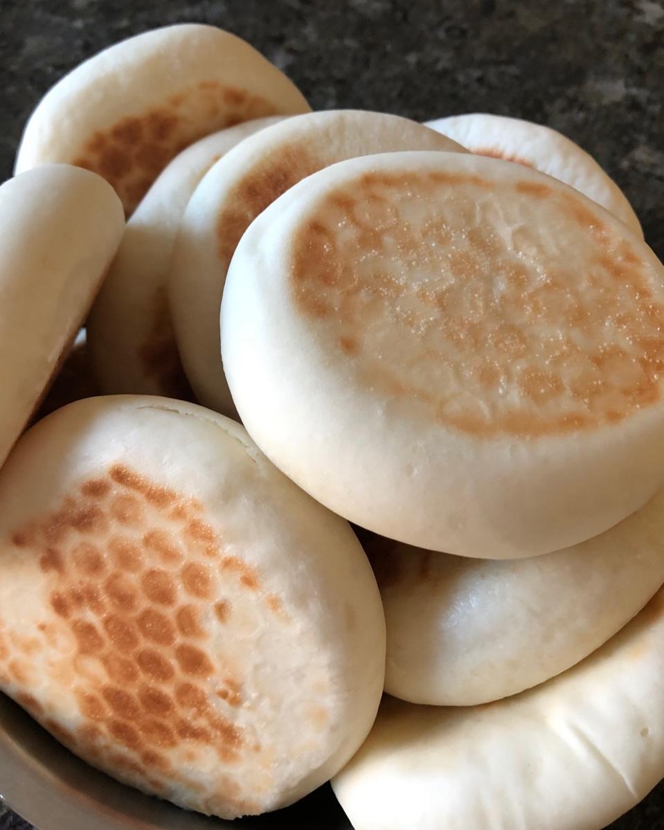 妈妈教做外焦里嫩发面小饼