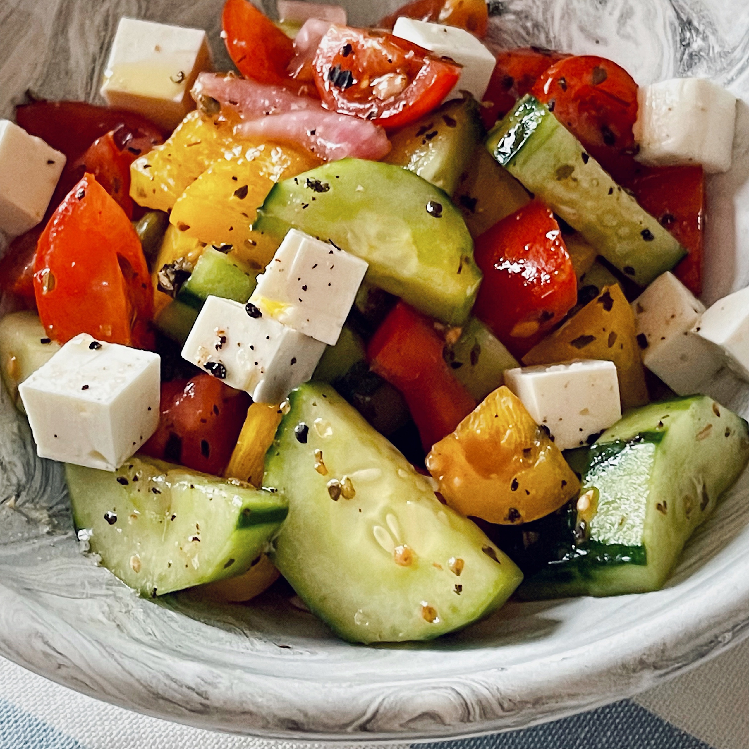 适合减脂期吃的希腊沙拉的做法
