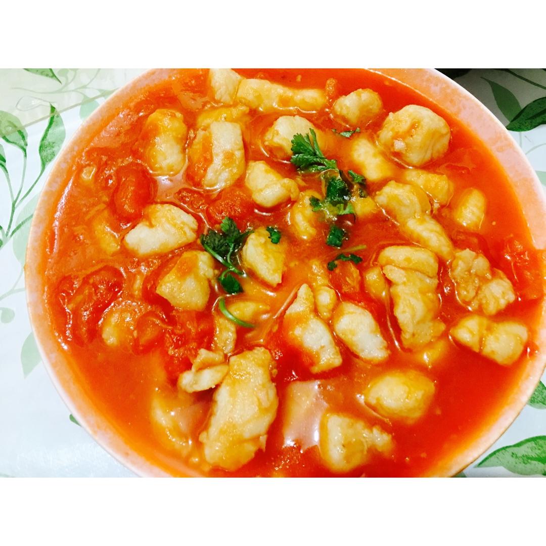 叮当小怪兽做的番茄龙利鱼