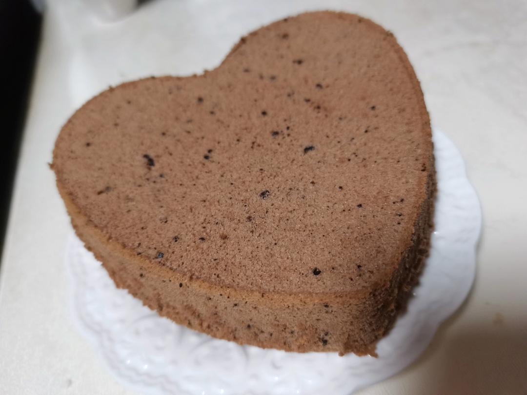 六寸可可戚风蛋糕