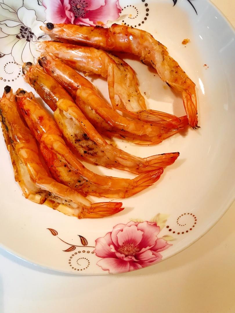 海盐煎对虾