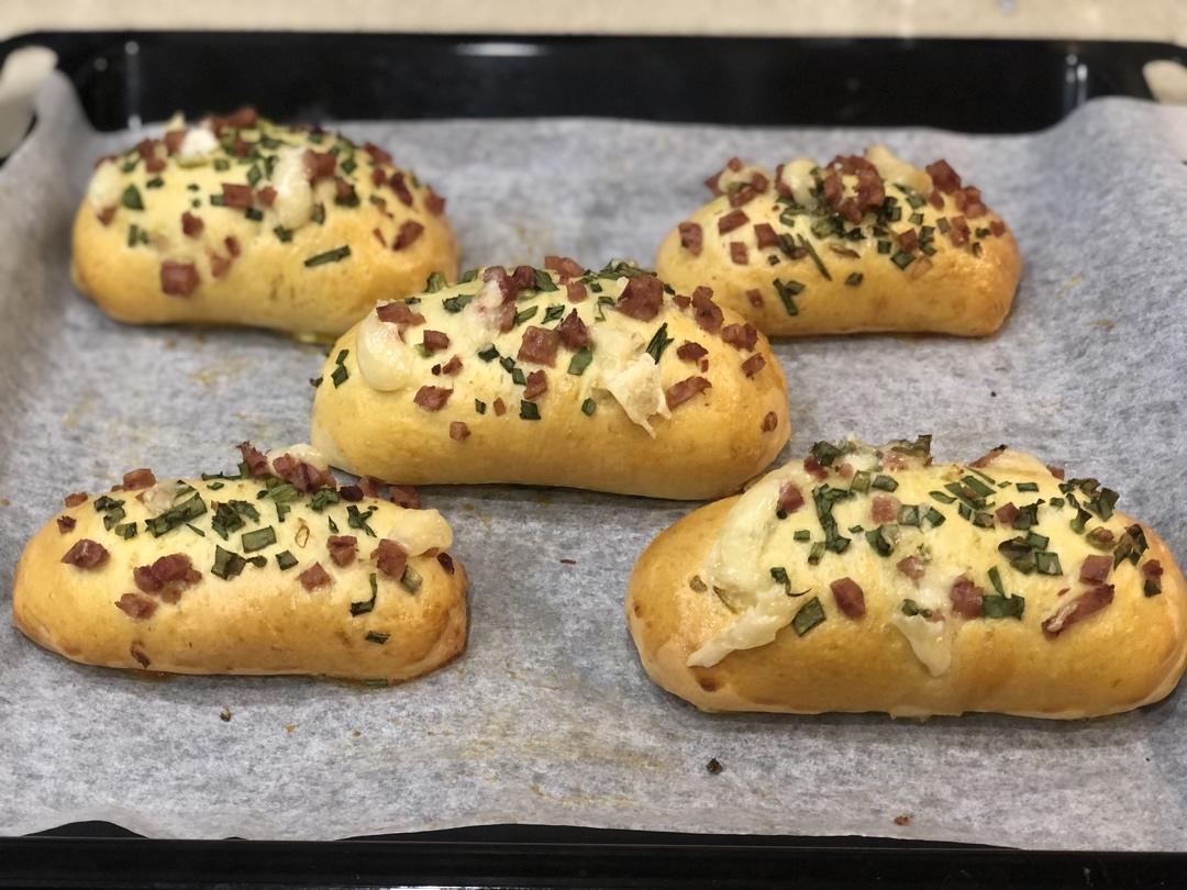 香葱火腿肉松面包