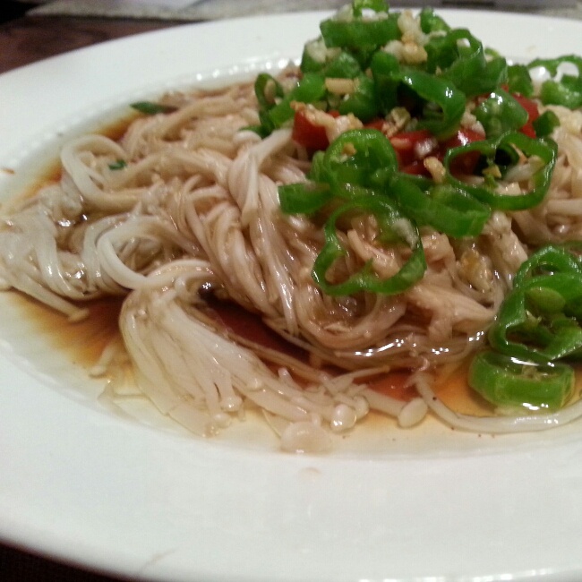 白灼金针菇