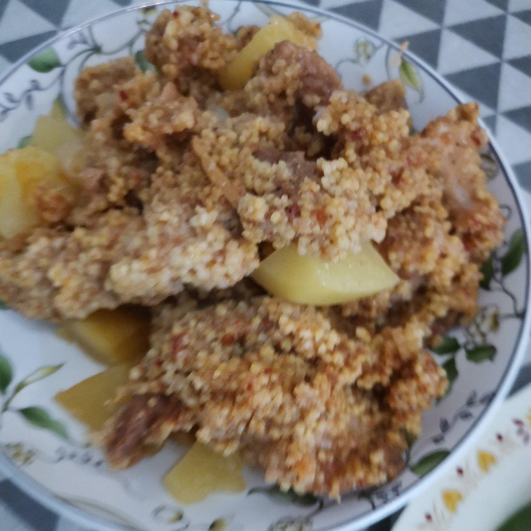 小米粉蒸肉