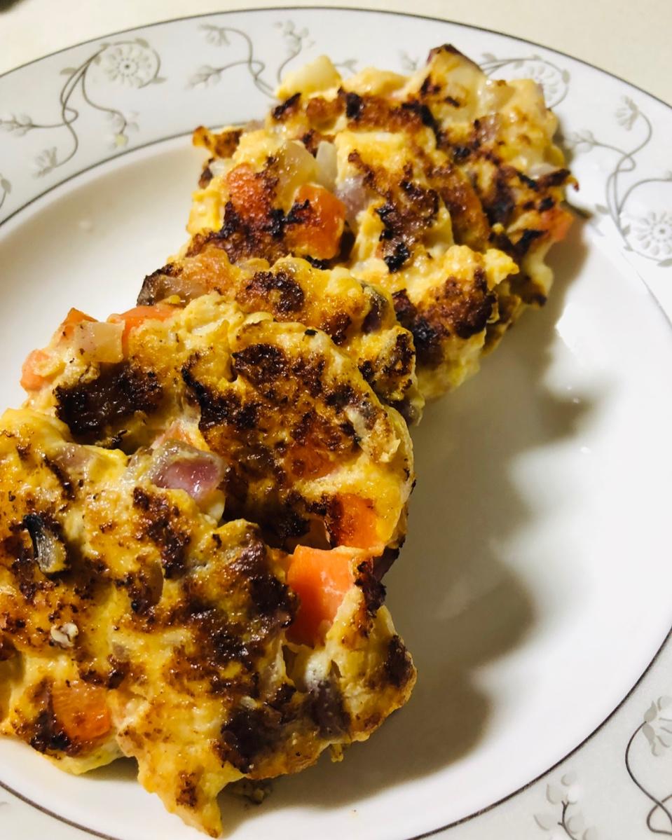 低脂鸡胸肉蔬菜饼