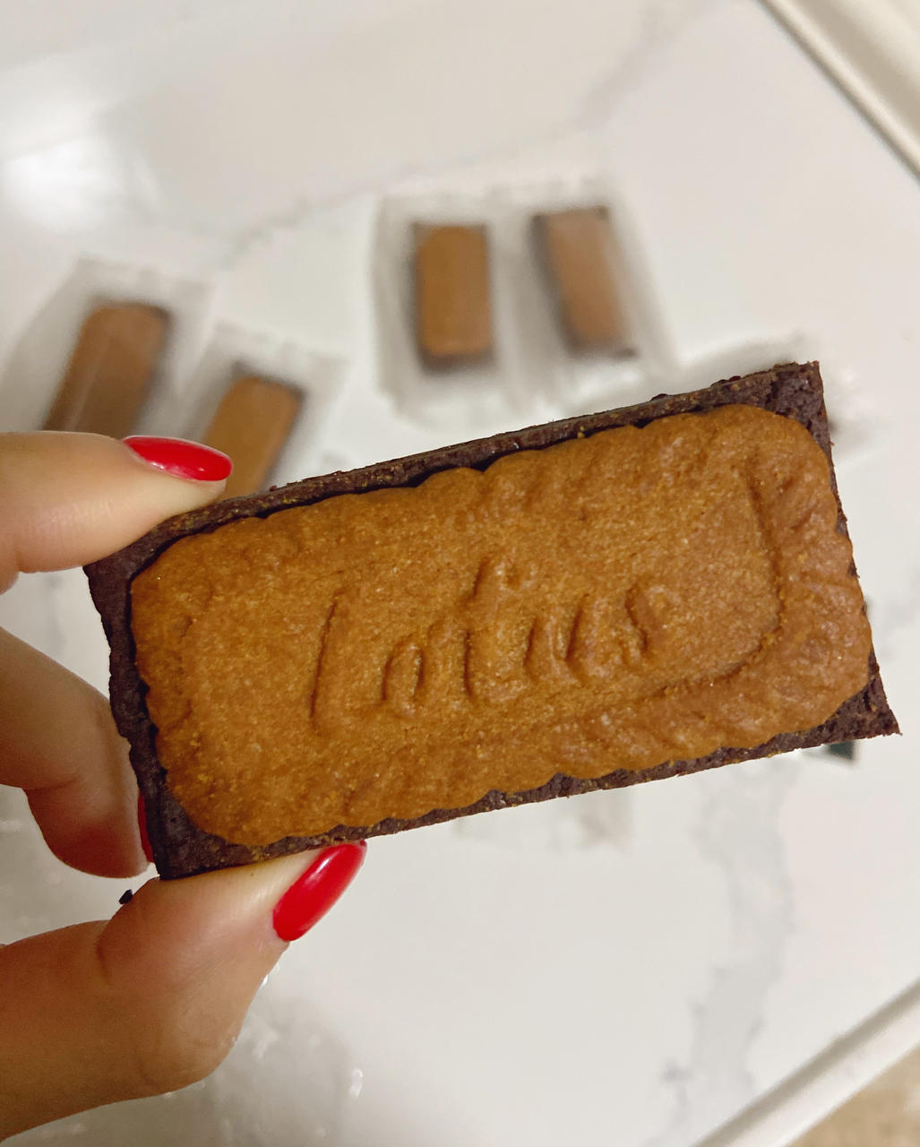 焦糖饼干布朗尼