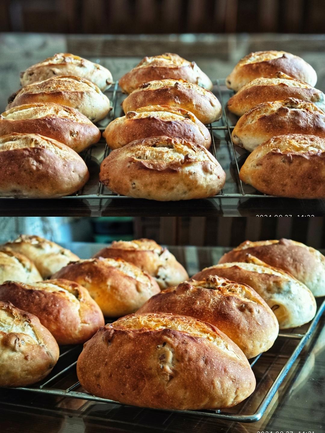 经典奶盐风味，鲜奶核桃盐面包