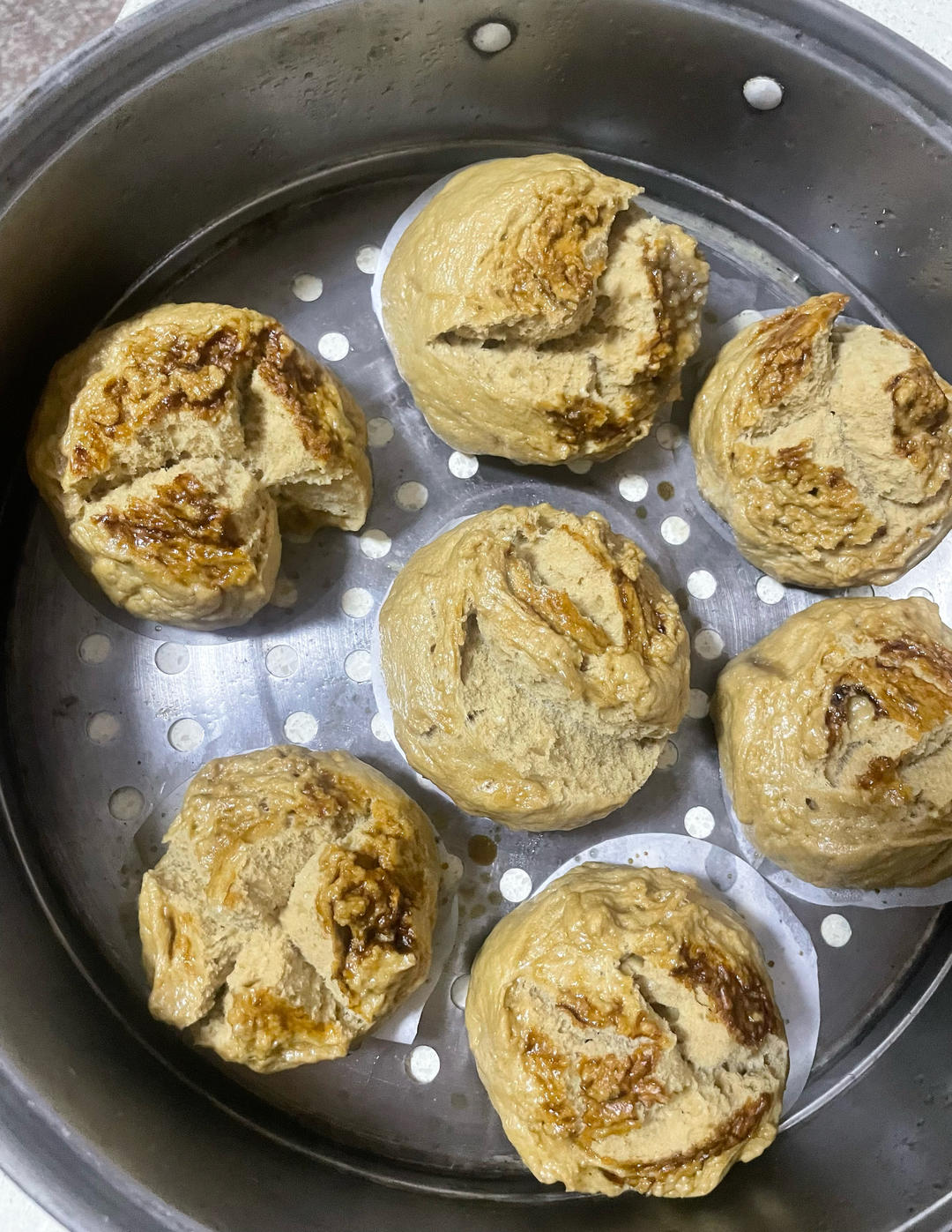 红糖自然开花馒头❗️按步骤来必定成功(ง•̀_•́)ง想偷懒不行哦