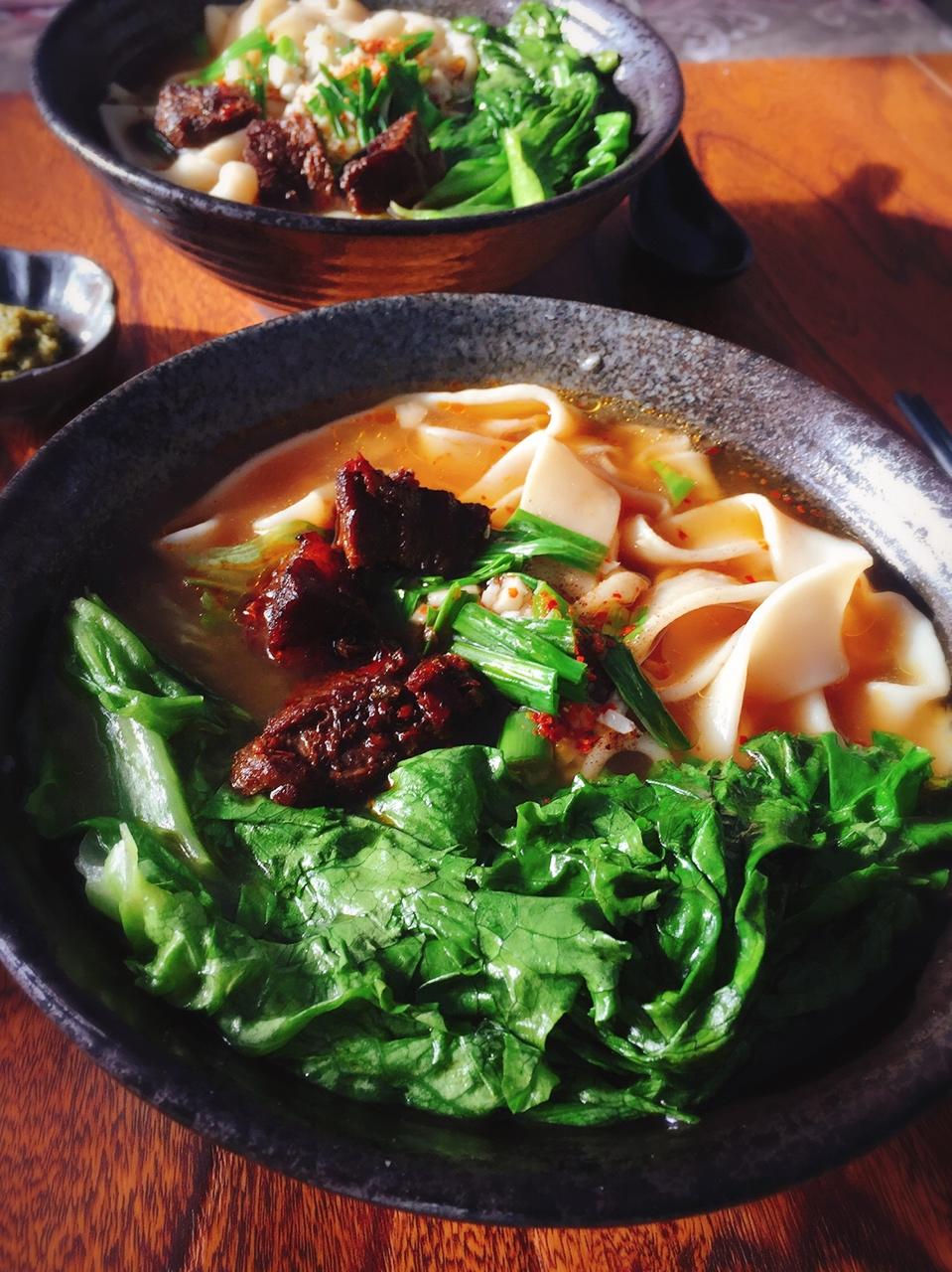 yolanda萍做的油泼热汤扯面