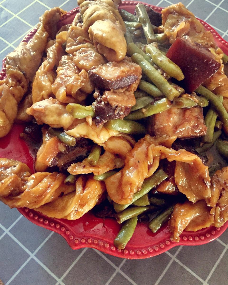 扁豆焖卷子