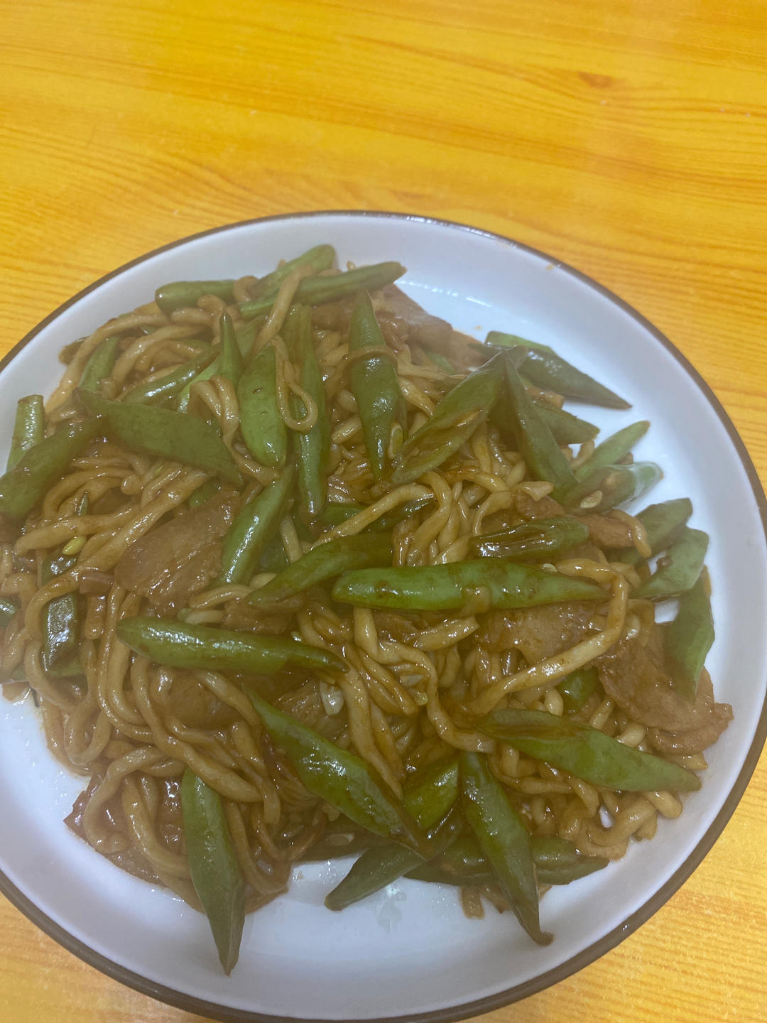 地道老北京扁豆焖面 豆角焖面 太好吃小心吃撑哦