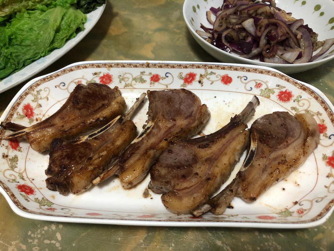 五分钟快手孜然香煎羊排