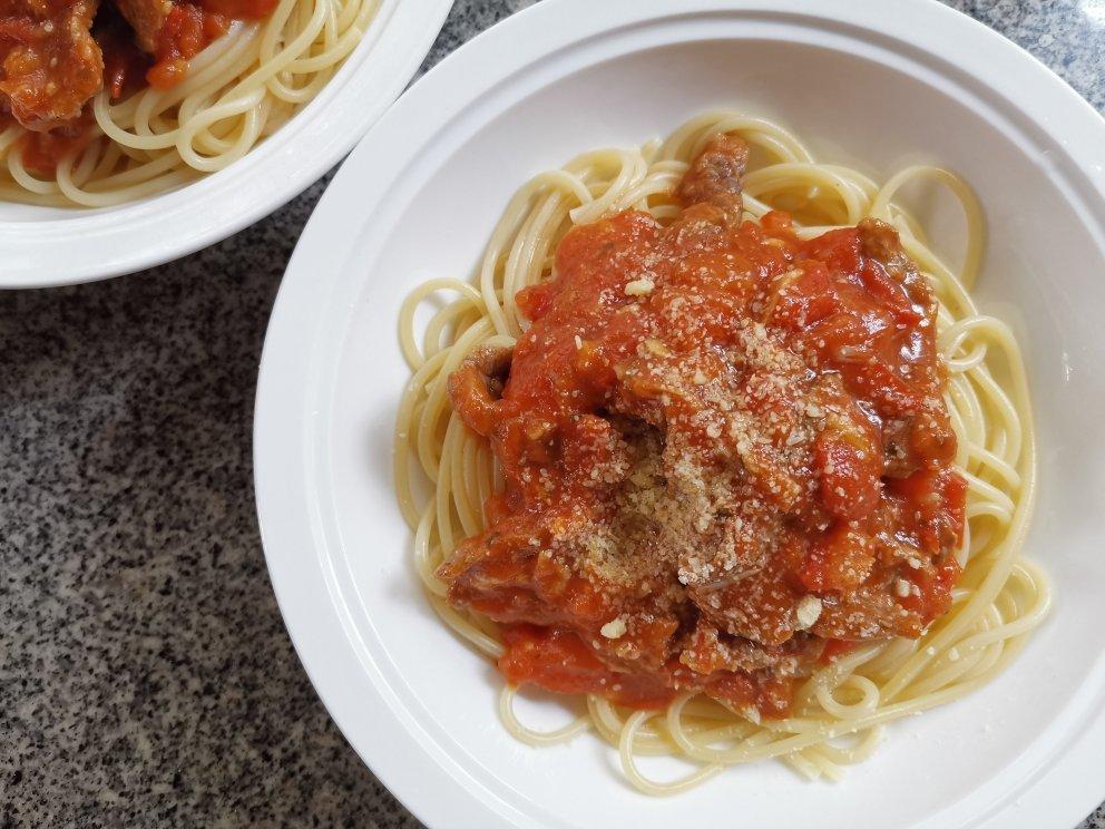 快手番茄牛肉意面