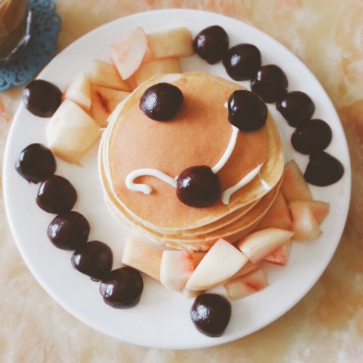 超级简单pancake【无黄油健康版】